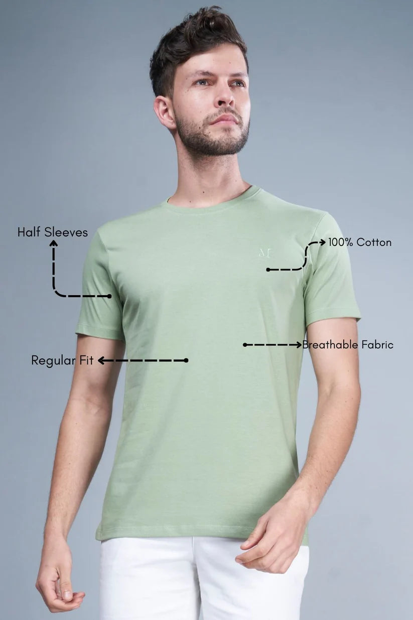 Green Tea Solid T-shirt