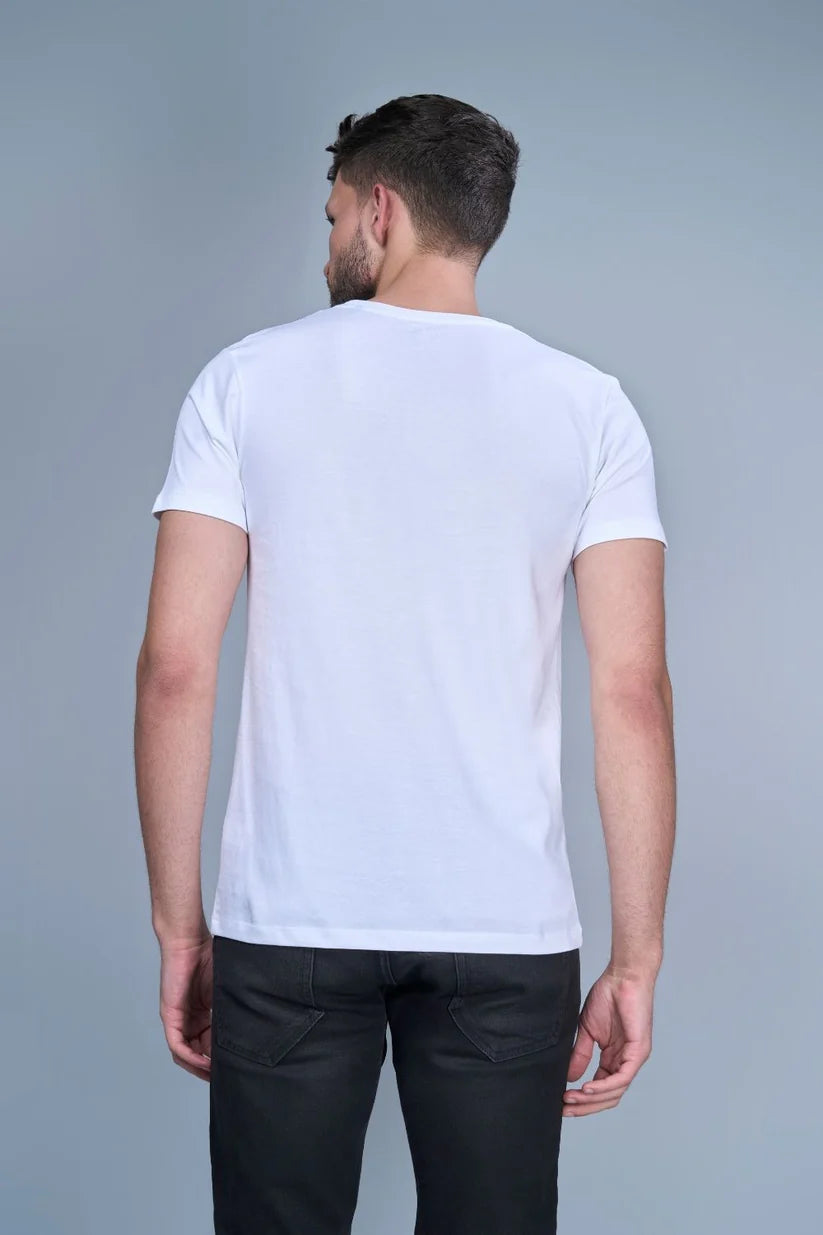 White Solid T-shirt